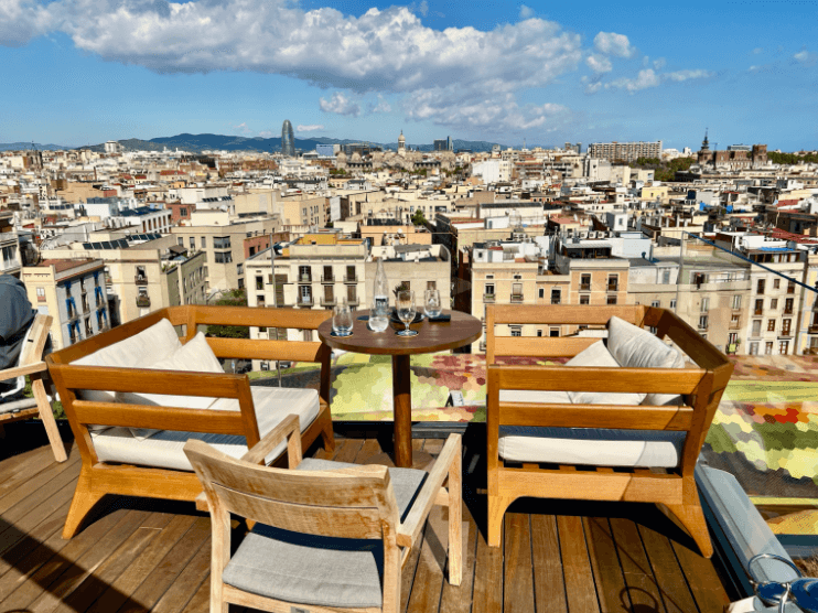Barcelona rooftop restaunte con vistas Barcelona