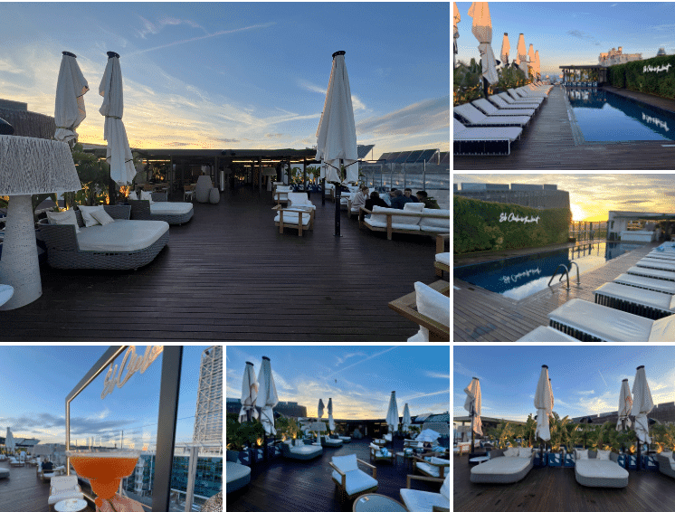 ElCielo Rooftop Bar Barcelona con vistas al mar