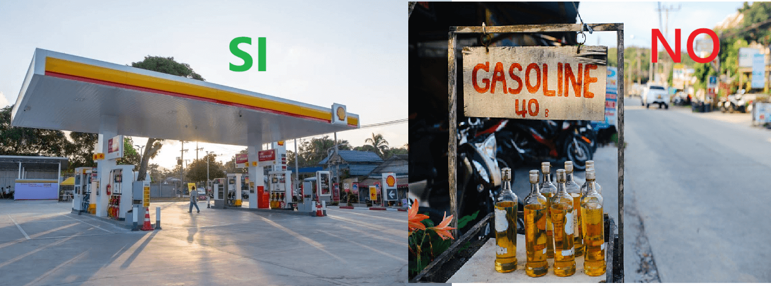 Gasolina donde repostar en koh phangan