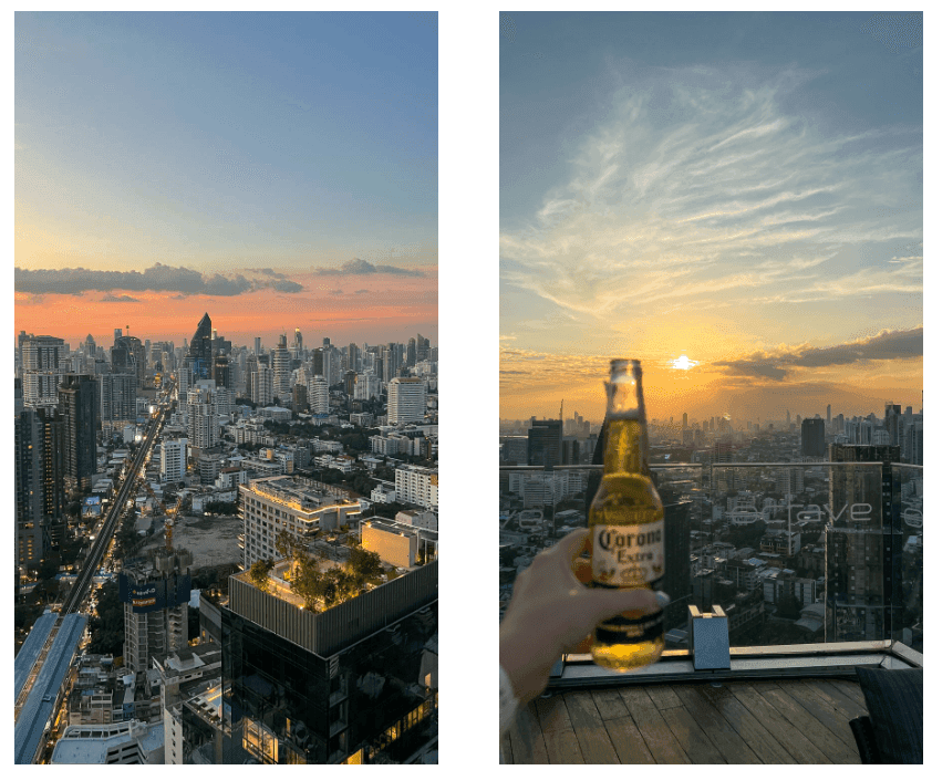 Heaven bar Instagram spots Bangkok con vistas increibles