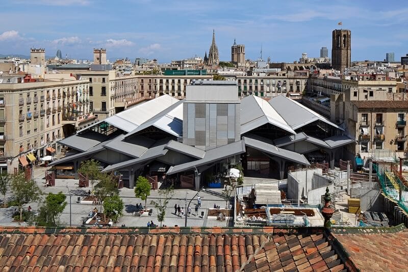 El famoso mercado de la Boqueria de Barcelona