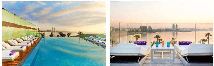 rooftop infinity pool Barcelona