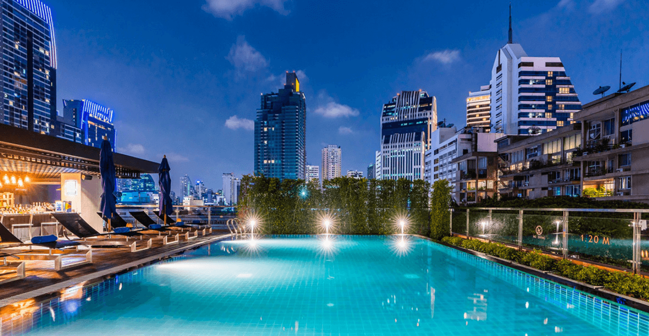 the key premier resena hotel infinity pool bangkok 1