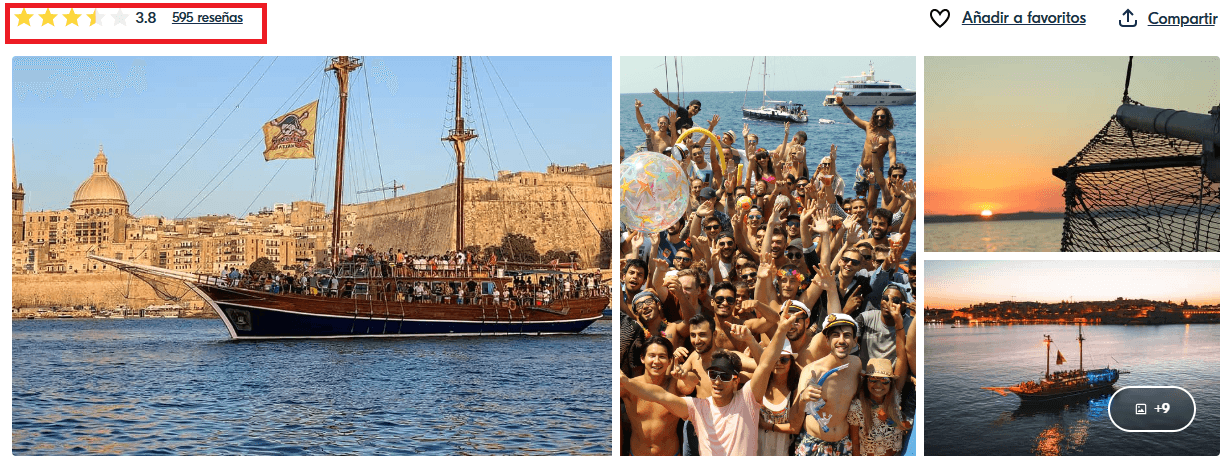 Lazy Pirate Boat Party la peor opción