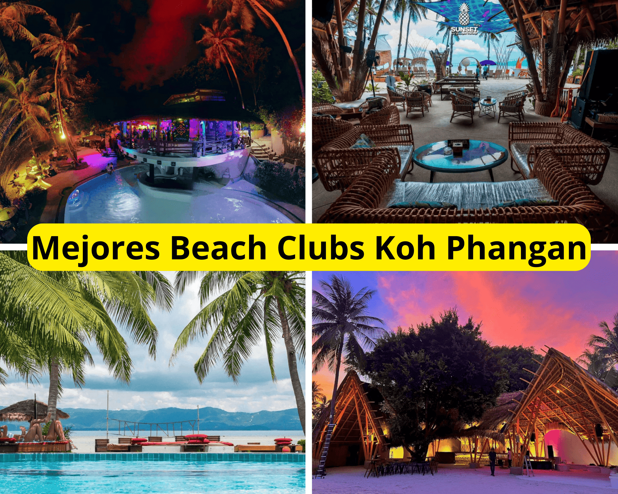 Mejores Beach Clubs en Koh Phangan