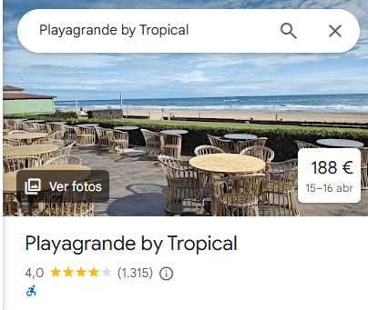 opiniones y puntuacion Playagrande (anteriormente tropical beach club barcelona)