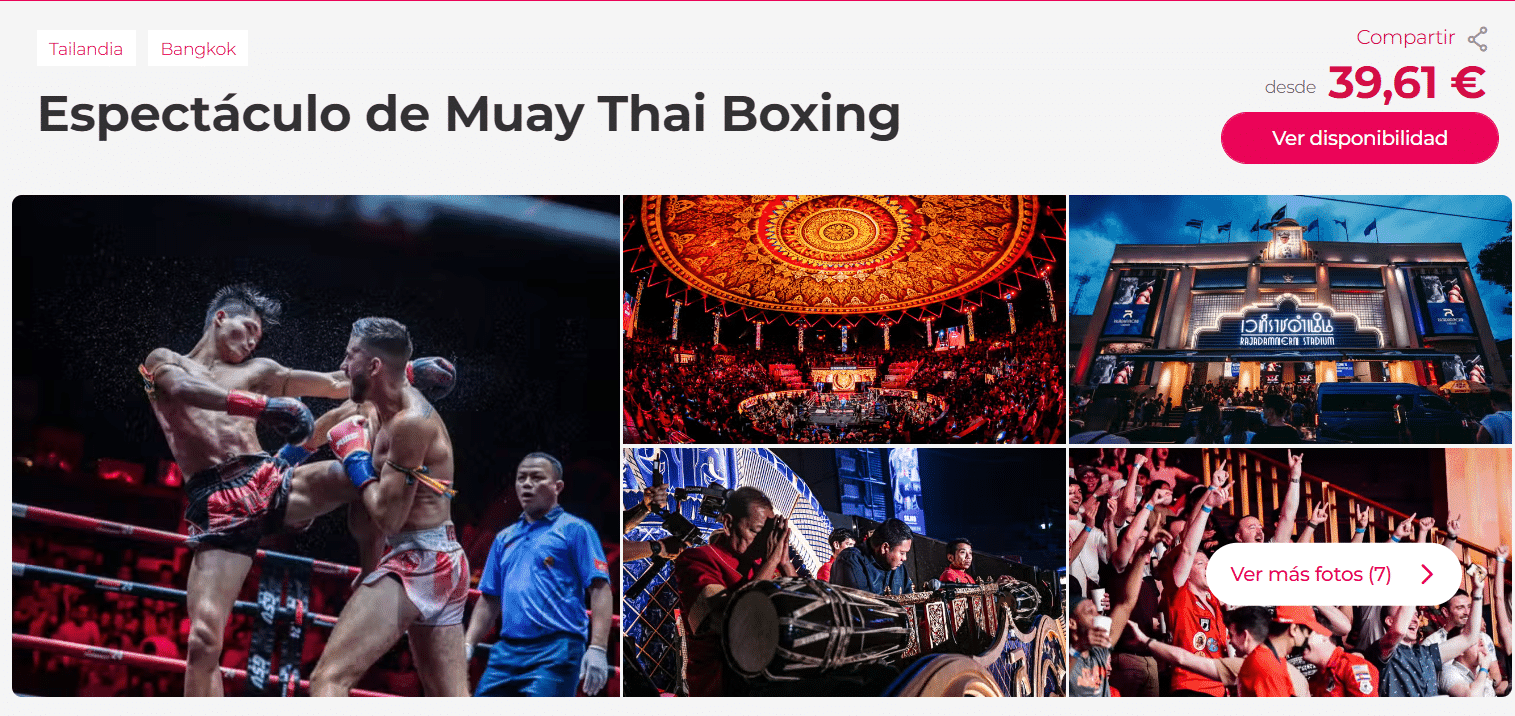Donde comprar entradas Muay Thai Bangkok