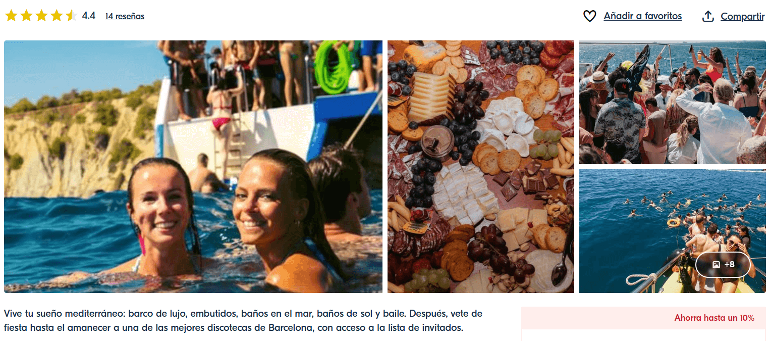 Mejor boat party Barcleona