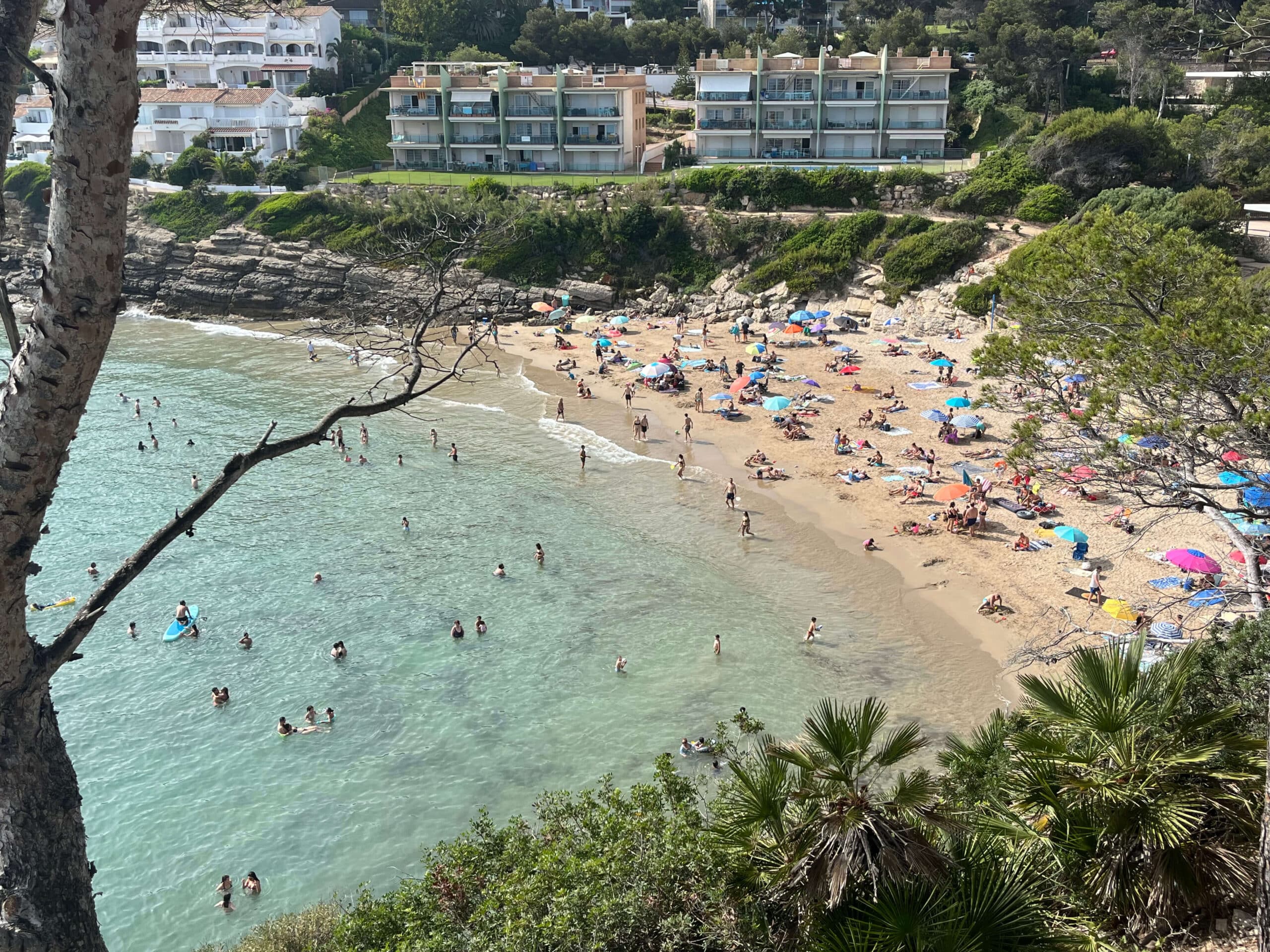 Toma general cala Crancs Salou